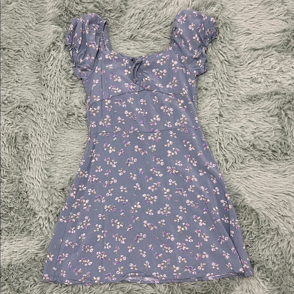 Art Class Lavender Floral Kids Dress